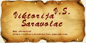 Viktorija Saravolac vizit kartica